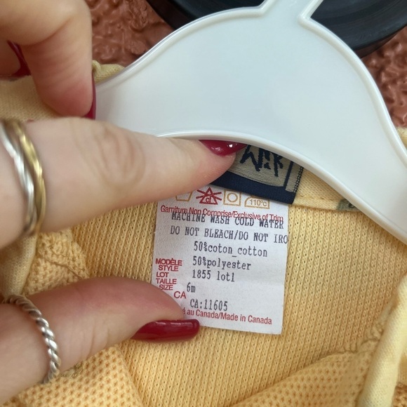 Vintage Val&Mik Baby Overalls. Size 6 Months. Caterpillar. Yellow - Picture 7 of 9